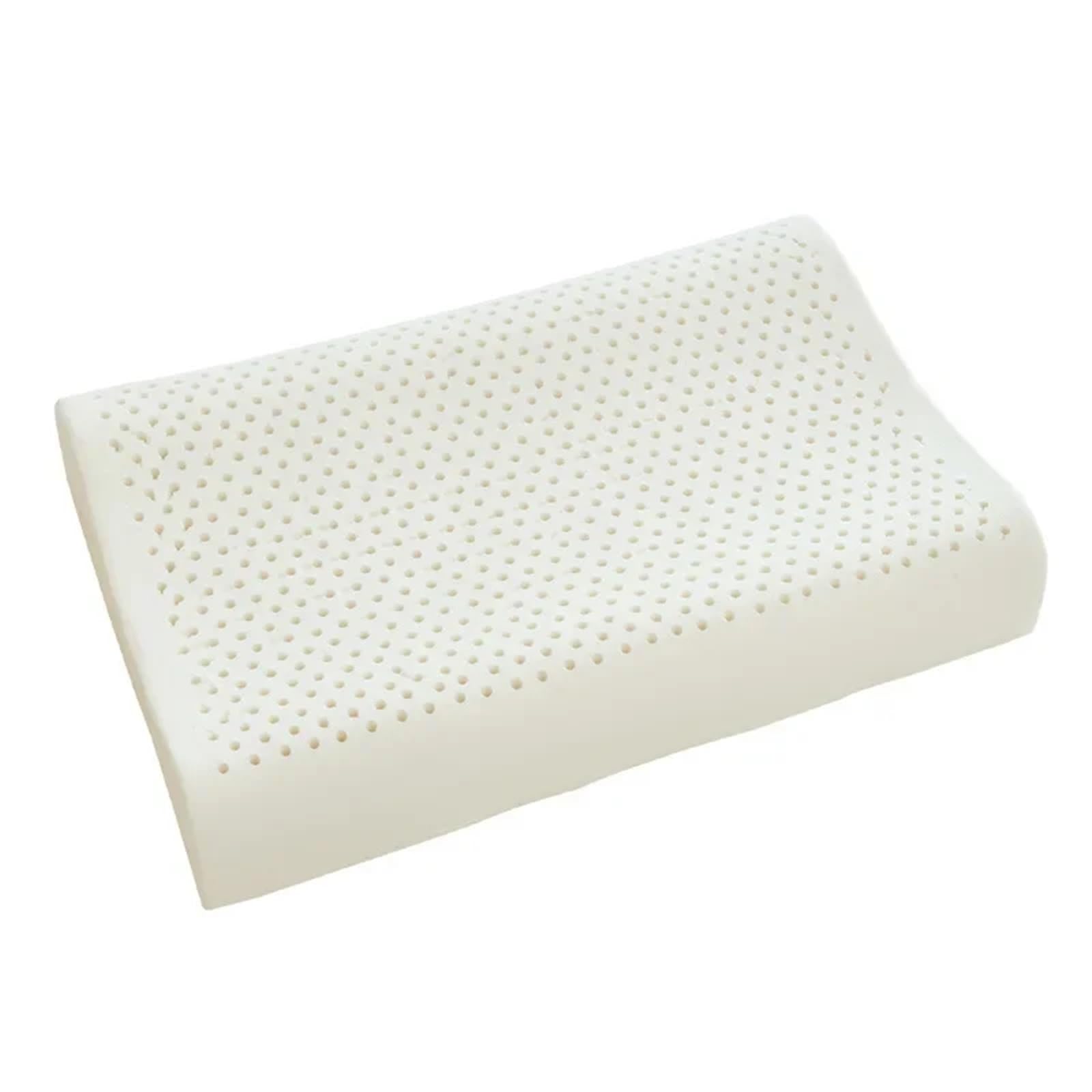 Almohada De Espuma Con Memoria Almohada de espuma viscoelástica, almohada ondulada fina y suave de látex for ayudar a dormir a los adultos, almohada larga y baja ultrafina for proteger la columna cerv