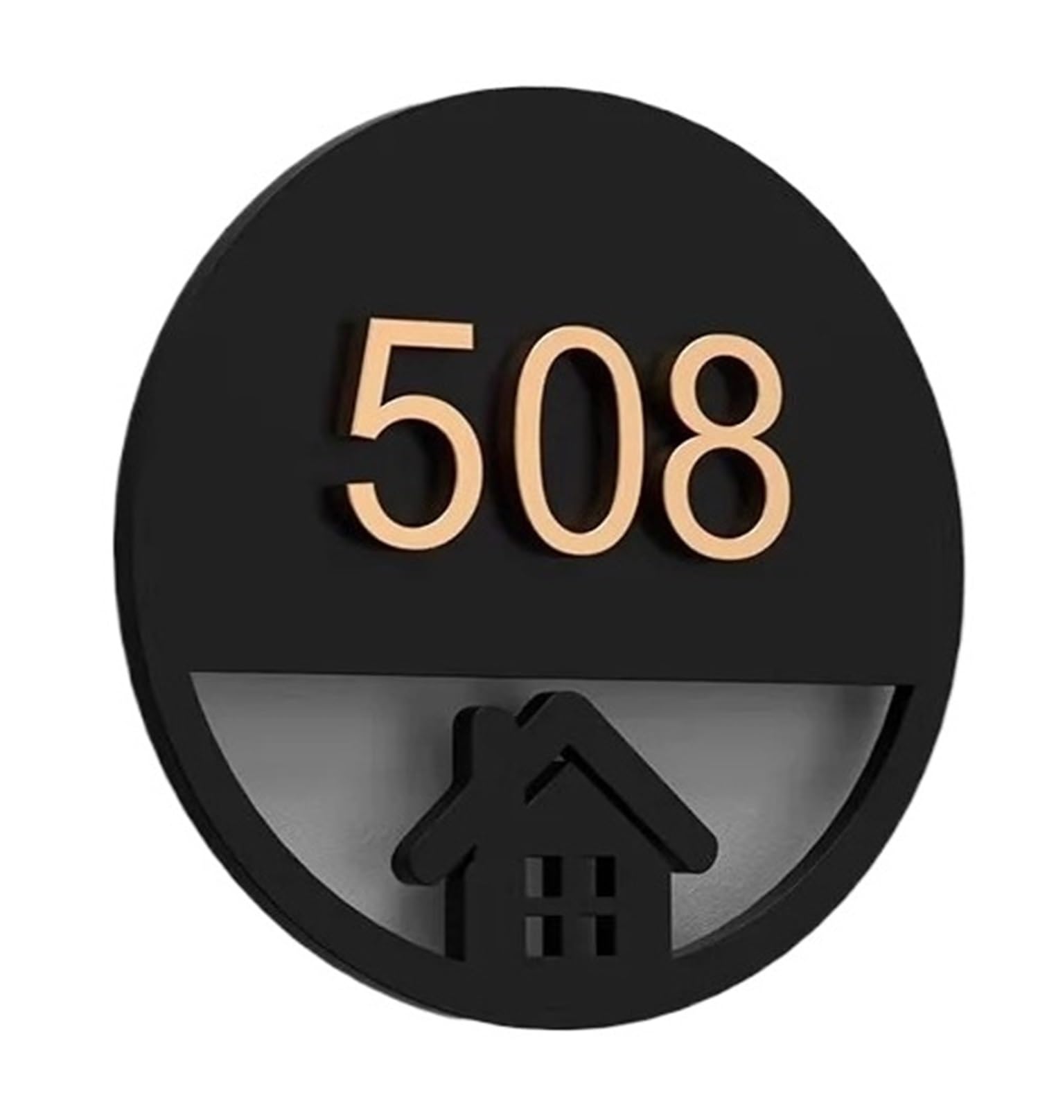 Placas Acrílicas Modernas for Puerta, Cartel De Tienda Números for Oficina, Hogar, Pisos, Restaurante, Hotel, Cafetería, Bar, Placa Decorativa for El, 1 Uds(Style B,25x25cm)