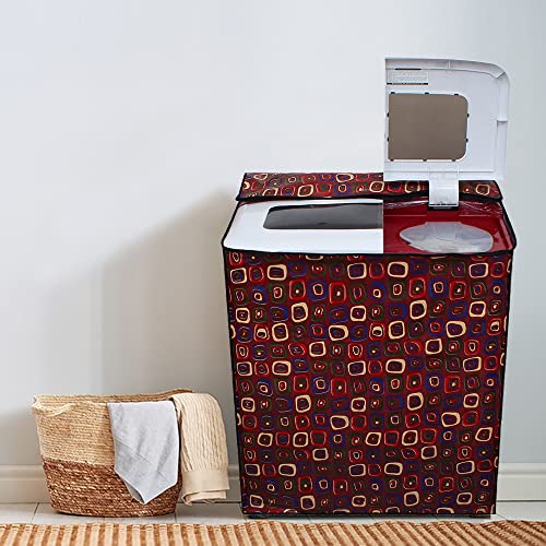 Image of DREAM CARE Waterproof & Dustproof Washing Machine Cover Top Load & Semi Automatic Suitable for 7 kg, 7.2 kg, 7.5 kg (83 x 95 x 51 cms)