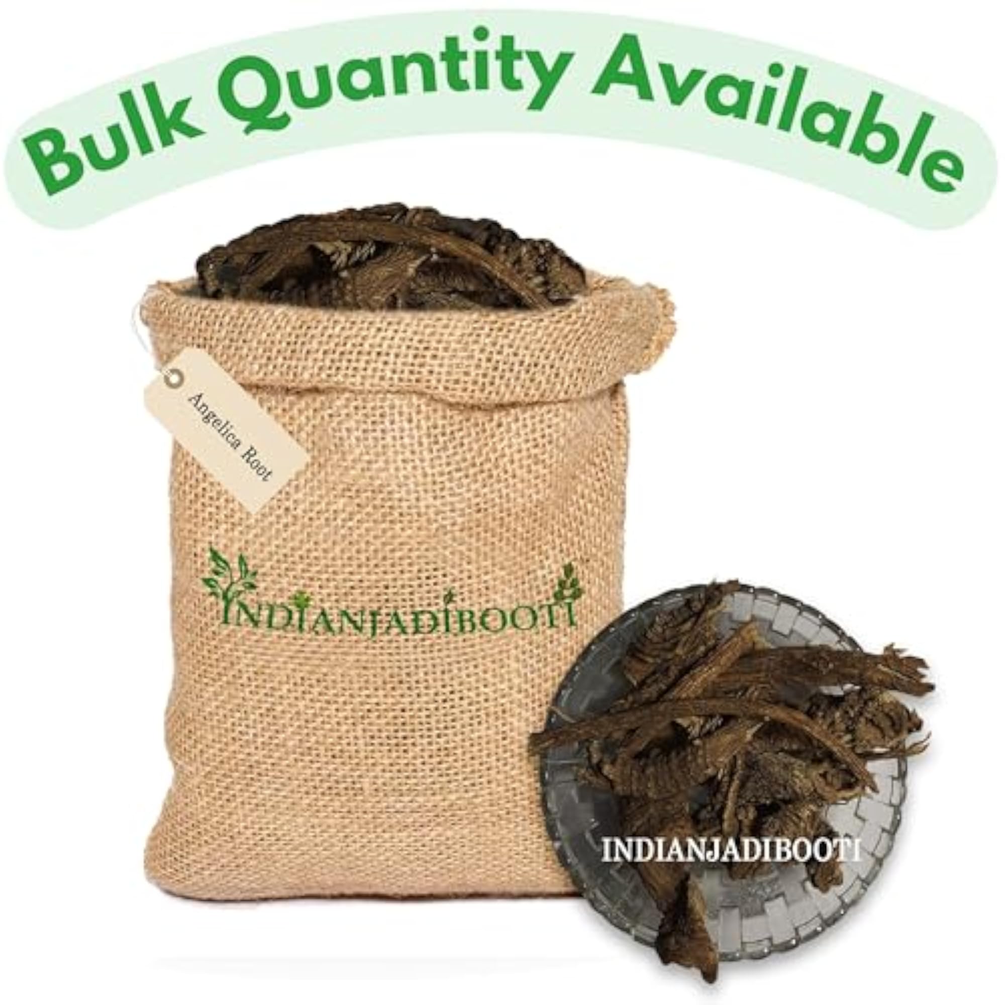 IndianJadiBooti Angelica Roots, 100 Grams