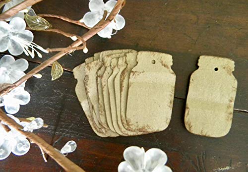 Handmade Mason Jar Gift Tags Set of 15 Kraft Write On Labels Canning