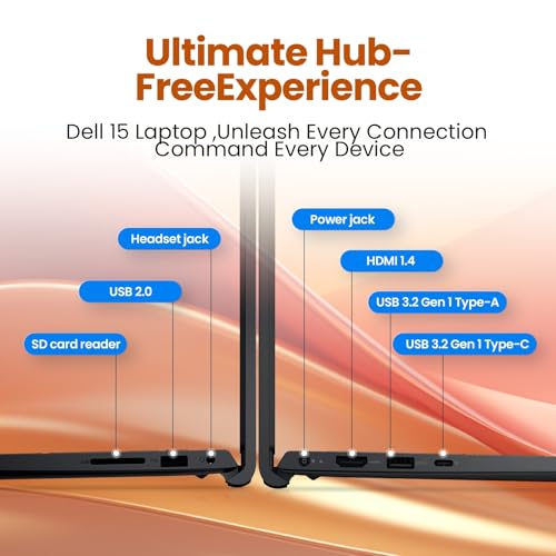 Image of Dell Laptop DC15250 15.6″ FHD Touchscreen, Intel Core i7-1355U 10-Core (Up to 5.0GHz), 32GB RAM, 1TB SSD, Wi-Fi 6, Wi-Fi 6, Numeric Keypad, Windows 11 Pro with Copilot AI for Business, Carbon Black