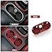 Cup Holder Coasters for Cayenne Accessories, Silicone Non-Slip Car Cup Holder Insert for Porsche 2011-2017 Cayenne Car Accessories (for Cayenne 2011-2017 Red)
