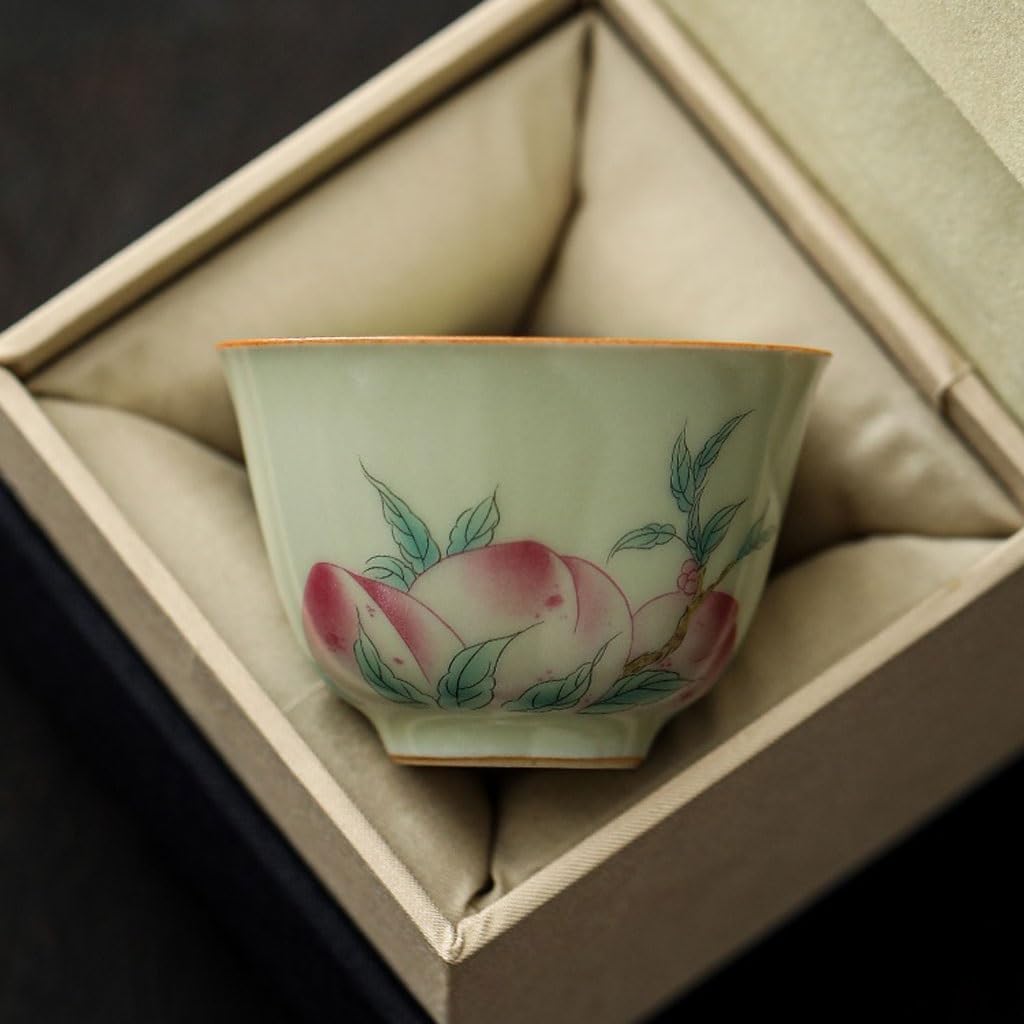 Matcha-Becher Home Freizeit Teetasse Master Cup Einzeltasse Keramik Teetasse Persönliches Kung Fu Teeset Chinesische Teetasse Teeservice Tee-Ei Becher