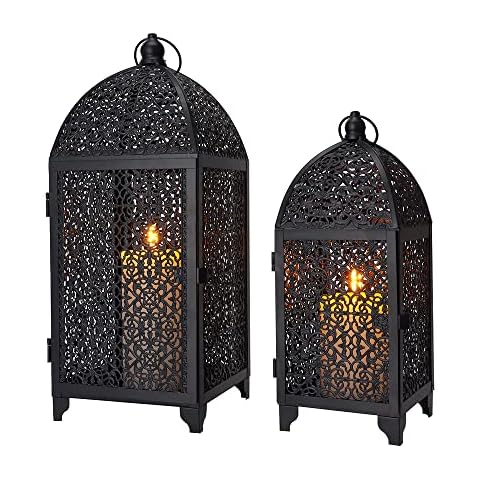 TRIROCKS Vintage Decorative Candle Holder Set Cover