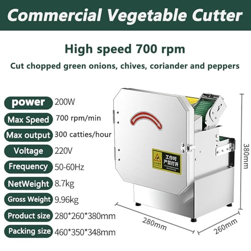 Cortadora eléctrica de vegetales con grosor ajustable miniatura 5