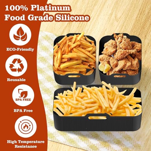 Revêtement de plateau rectangulaire en silicone durable et résistant à la chaleur - 6