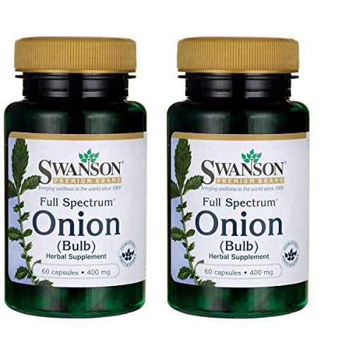 Swanson Full Spectrum Onion (Bulb) 400 Milligrams 60 Capsules 2 Pack