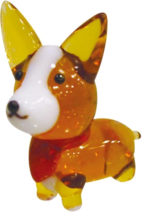 Amazon Co Jp かわいい 手作り ガラス細工 コーギー Cyk1849 ホーム キッチン