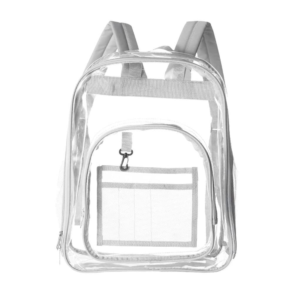 MARGOUNLarge Capacity Clear Backpack PVC Waterproof Heavy Duty See Through Backpack Bookbag School Bag with Adjustable Straps for School, Work, Travel, College 42 * 33 * 15cm