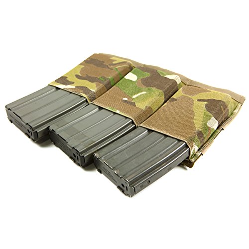 Cargador para armas de airsoft porta-cargador elástico MOLLE verde oliva militar de alta retención