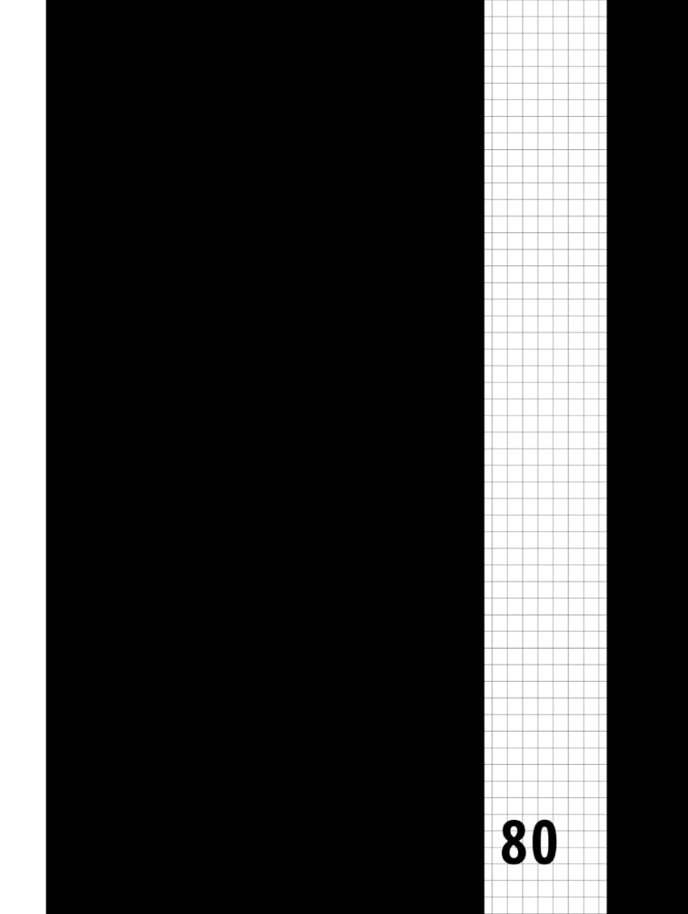 80 - Grid : Graph Paper Notebook – Black