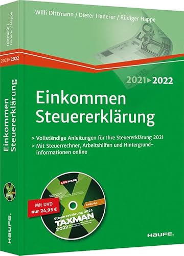 Preisvergleich Produktbild Einkommensteuererklärung 2021 / 2022 - inkl. DVD (Haufe Steuerratgeber)