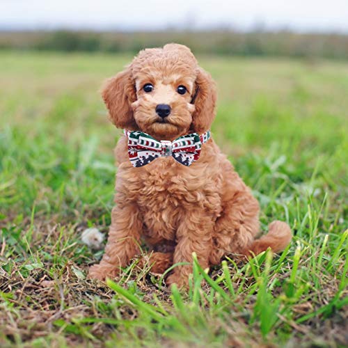 POPETPOP Natal Pet Gravata Borboleta Floco de Neve Ãrvore CÃ£o Fivela Coleira AjustÃ¡vel Natal Cat C