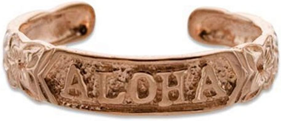 Aloha Toe Ring with Rose Gold Finish