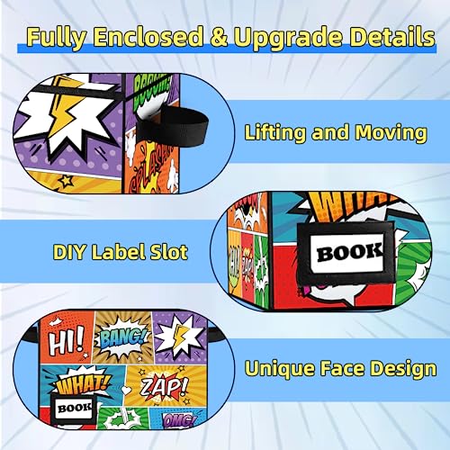 YNSZAS Pacote com 5 unidades de armazenamento de quadrinhos, caixa de quadrinhos, 40 x 19,8 x 30 cm,