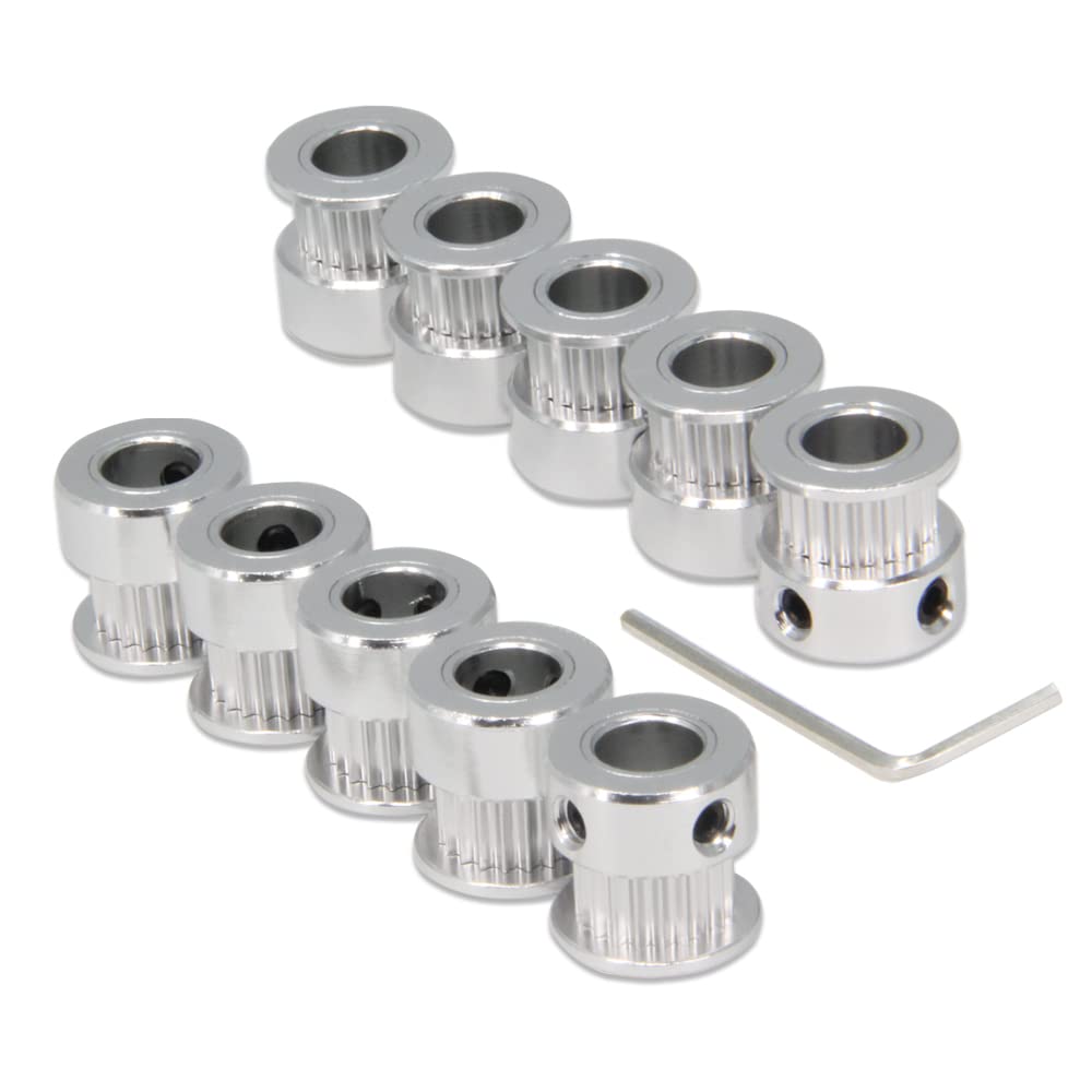 Polea GT2 de 20 dientes y 8mm para eliminar holguras en tu impresora 3D, pack de 10 8