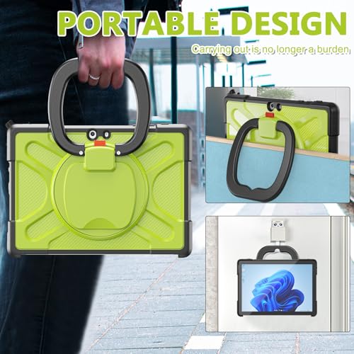 Coque jaune Microsoft Surface Go 4 protection robuste antichoc avec béquille - 4