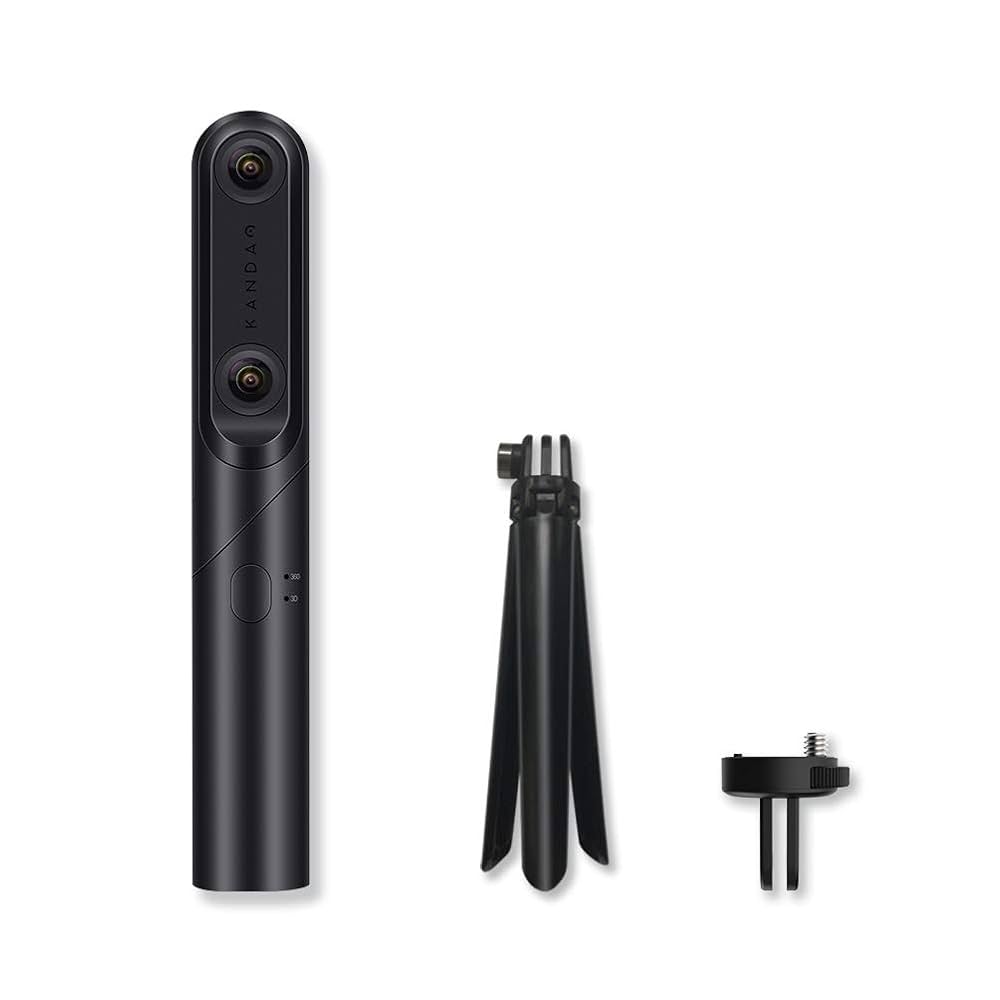 QooCam 4K 360 & 3D VR 180 Camera - Rotatable 3 Lens