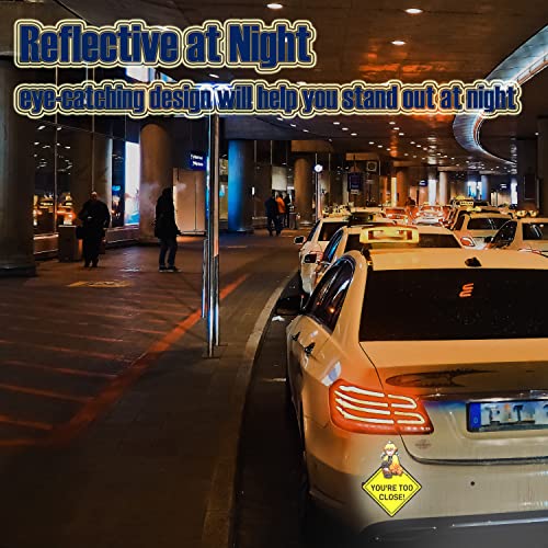 2Pcs Anime Warning Car Decals, Demon Zenitsu Slayer Anime Sticker For Car Trunks Van Jeeps Motorcycle Laptop Skateboard Vinyl Window Wall Bumper Stickers Anime Gifts #TOP5