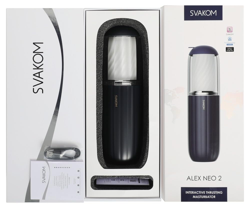 Svakom Alex Neo 2 Masturbatore Blu 30 cm