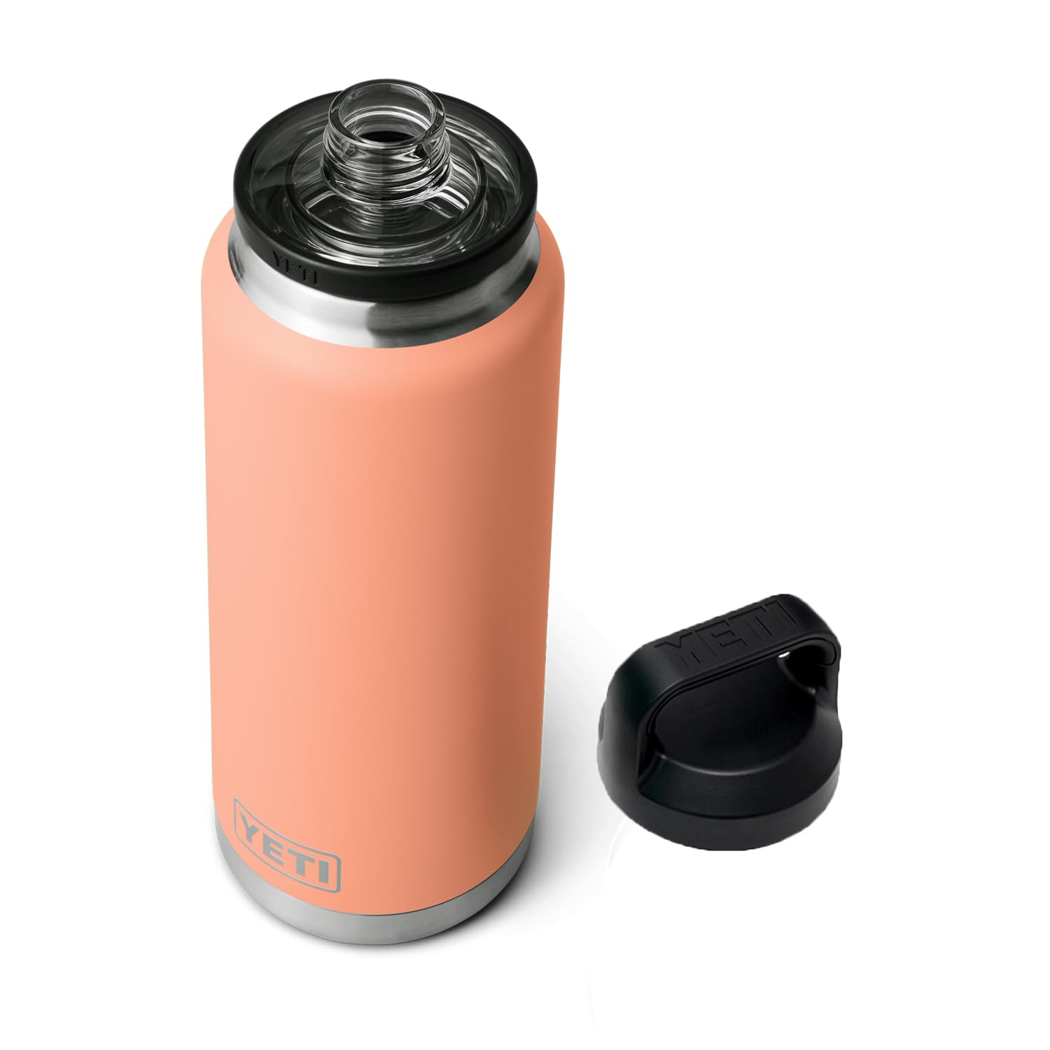 YETI Rambler 36 oz Bottle, Vacuum Insulated, Stainless Steel with Chug Cap, Lowcountry Peach