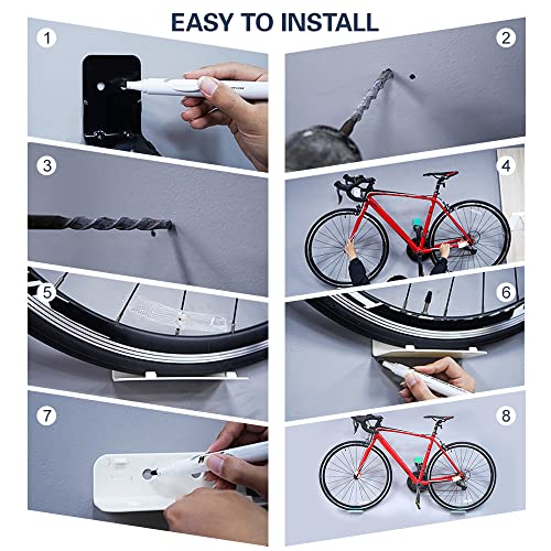 Suporte de montagem de parede para bicicleta de estrada Gancho de montagem de parede para bicicleta