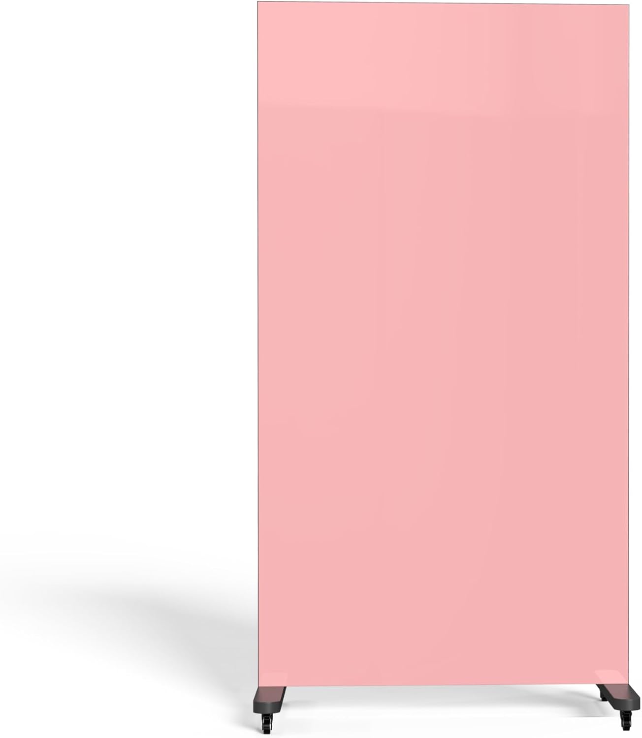 Mobile Room Glass Writing Board, 39.7 x 72.5 inches, Multicolor, Rolling with Wheels