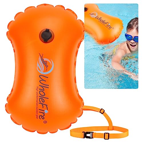 WholeFire 15L Swim Buoy Waterproof Inflatable swimming Buoy Swim Safety Float for Water Sports Open Water Swimmers