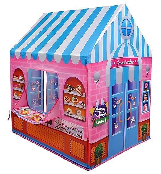 Colorfull and Light Weight Children Play Tent House for 3 to 10 Years Old Kids Girls and Boys Light Weight and Foldable Children Toys,Indoor and Outdoor Kid Tent Houses (Candy Tent House)-image-16