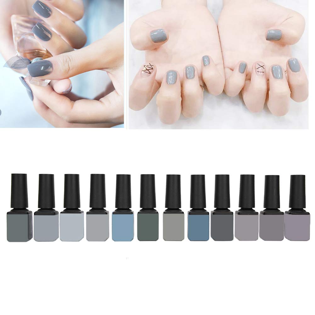 12pcs U V Gel esmalte de uñas, remojo de U V LED LED GEL Kit de esmalte de uñas, resina y oxic oxic bricol (.)