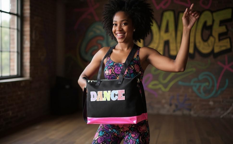 Garment Dance Shoulder Bags for Girls, Teen Dancers, Costumes, Boys | Holographic Glitter Dance Bag for Kids - Image 8