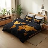 【Facile à nettoyer, Confortable et résistante】Cette Parure de Lit à motif est lavable en machine, lavage à 40°, séchage rapide et tissu infroissable, le repassage est inutile. Garantie grand teint, ne pas blanchir