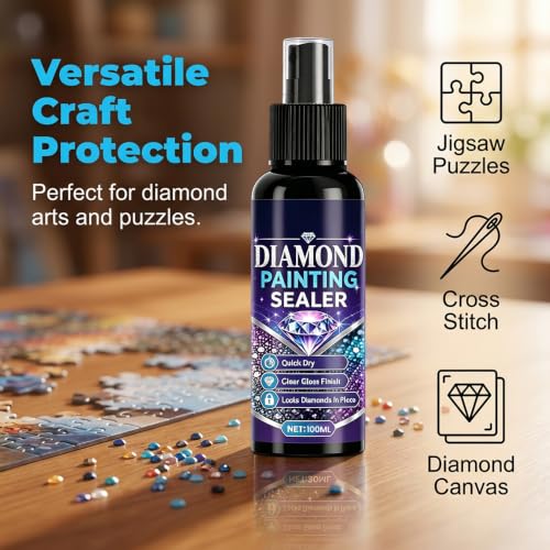 Image of Diamond Painting Sealer Spray, 2026 New Diamond Art Sealer (1, 30 Ml)