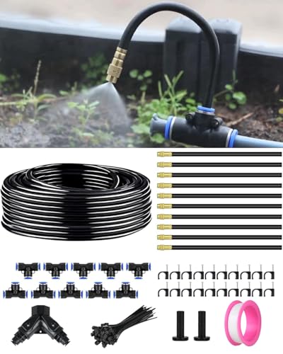 Drip Micro Bewässerungssystem System Garten: 9m mit 10 Sprühnebel Düsen, Tröpfchenbewässerung Set für Gewächshaus, Gartenbewässerung...