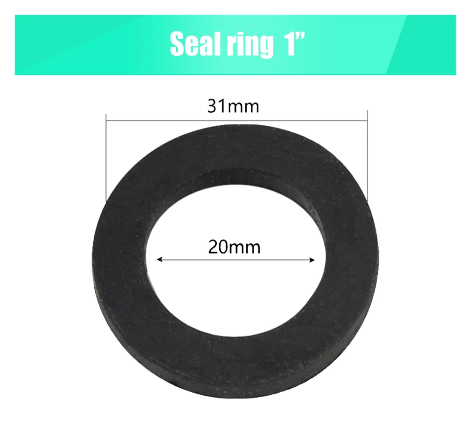 Rurowy filtr sitowy， 1/2" 3/4" 1" Gumowa uszczelka blokująca do węża prysznicowego, gumowa, 10 szt. 50 Dn15 Dn20 Dn25(31mm,200pcs)