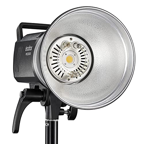 Godox MS300V 300W Studio Flash 0.1~1.8S Tempo de Reciclagem 5600±200K com Lâmpada de Modelagem LED L