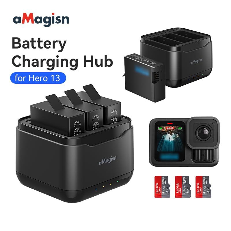 Amazon | HERO13 Blackバッテリー 充電器 For gopro13 バッテリー 