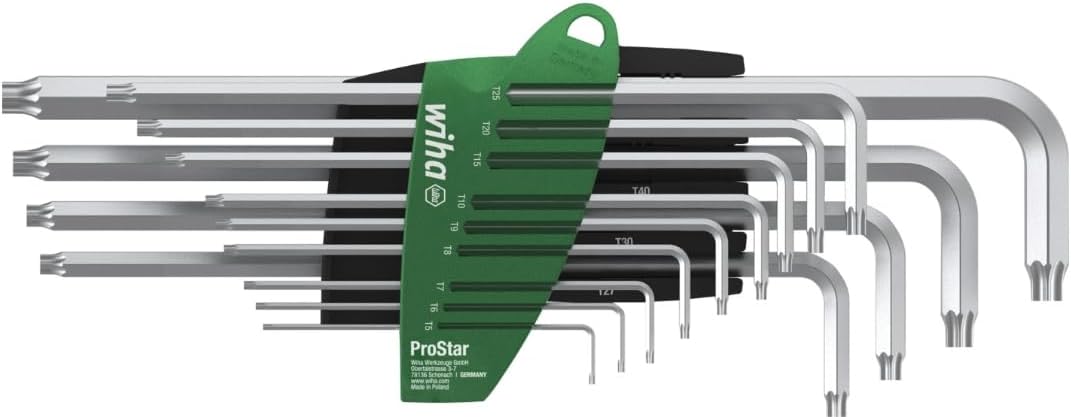 Wiha 39105 SB 366 SZ13TS Torx Allen Key Set T5 T45 in ProStar Holder Blister Pack