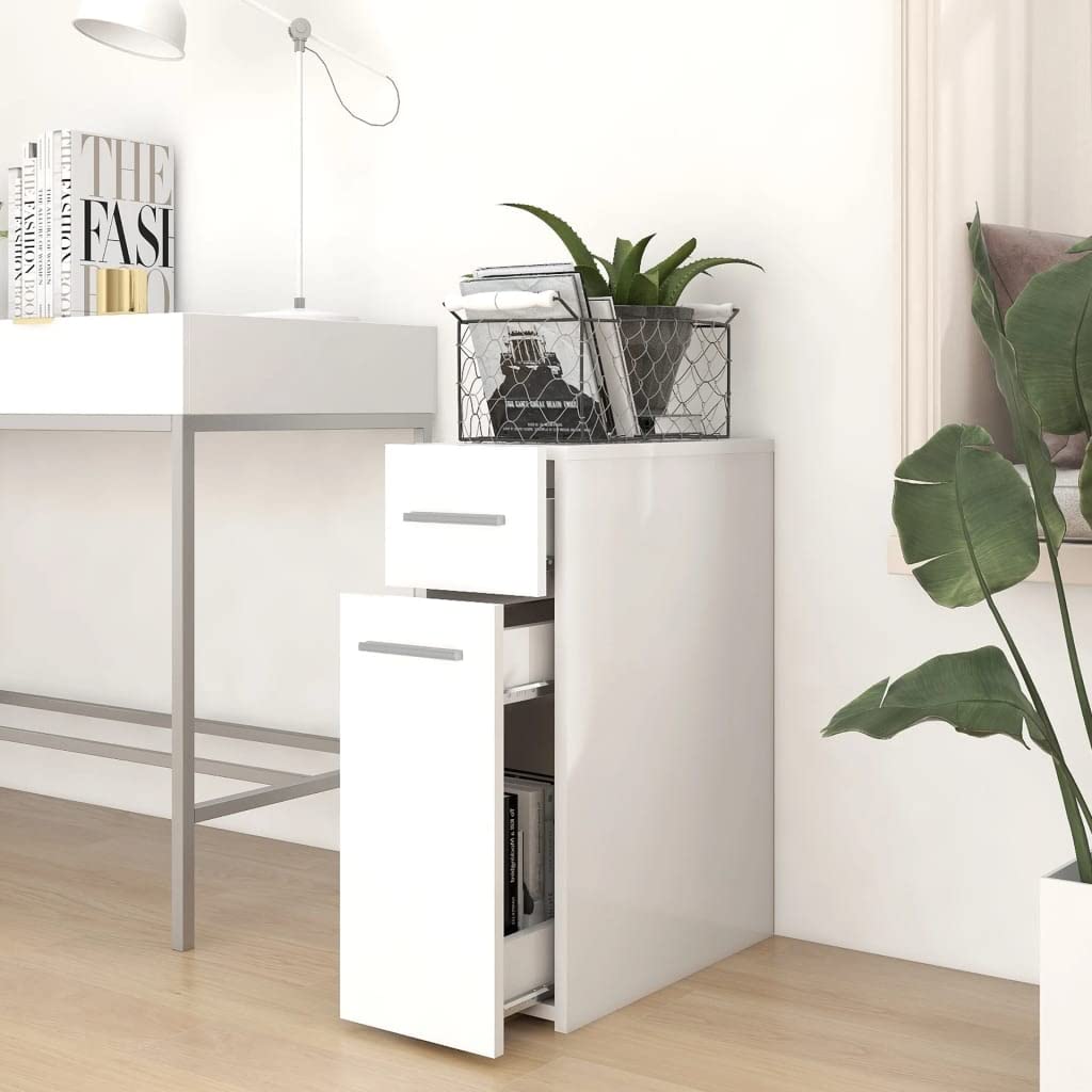 Armario farmacéutico blanco de madera 20 x 45,5 x 60 cm con mucho espacio de almacenamiento, se puede cerrar, organizador para oficina, salón, pasillo, taller y garaje