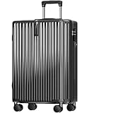 [Atzone Ginza] スーツケース 機内持ち込み 大容量 多機能 キャリーケース 軽量 隠しフック機能 キャリーバッグ USBポート付き 充電機能 耐衝撃 静音 ダブルキャスター TSAローク搭載 ファスナータイプ キャリーバッグ 修学 泊まる 旅行 出張 (ブラック, Sサイズ/機内持込可能/1～3泊)