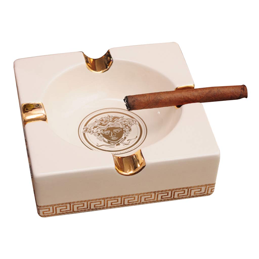 Household Living Room Ceramic Cigar Ashtray Home Creative Luxury Decoration Personalized Cigar Ashtr