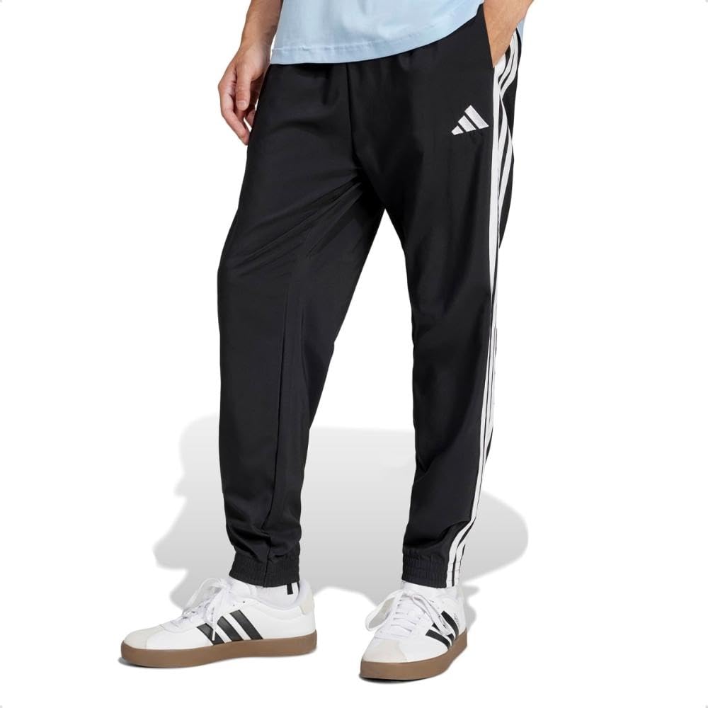 adidas Mens Essentials 3-Stripes Woven Joggers Pants XL Black