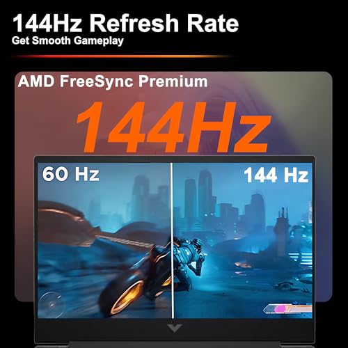 Image of HP Victus 15 Gaming Laptop 15.6 inch FHD IPS 144Hz (AMD FreeSync Premium) AMD 6-core Ryzen 5 7535HS 8GB DDR5 512GB SSD Radeon RX 6550M (>RTX3050) Backlit USB-C Fast Charging Win11 ICP Printer Cable