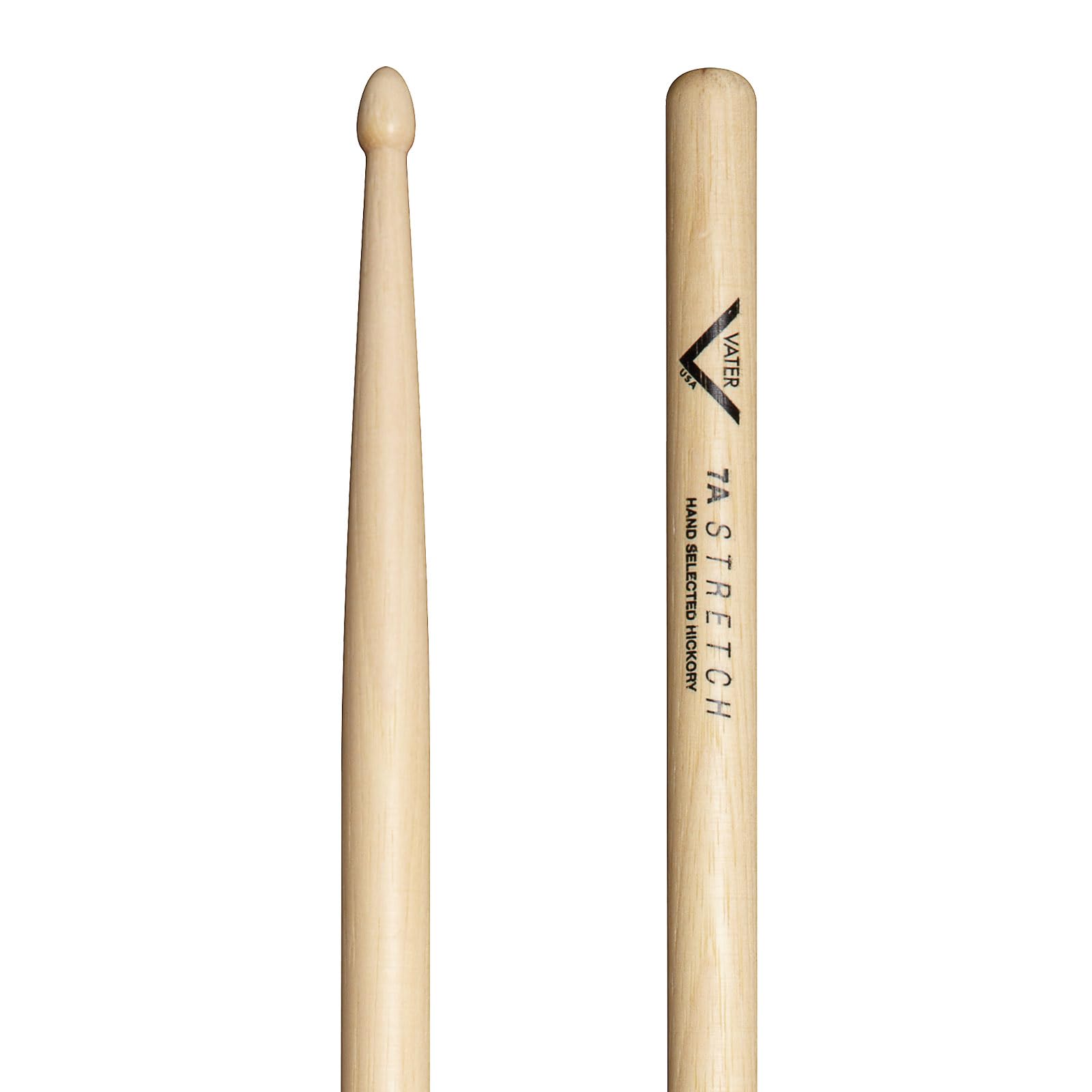 Vater Drumsticks VH7AS - Stretch 7A American Hickory Series - Acorn Wood Tip