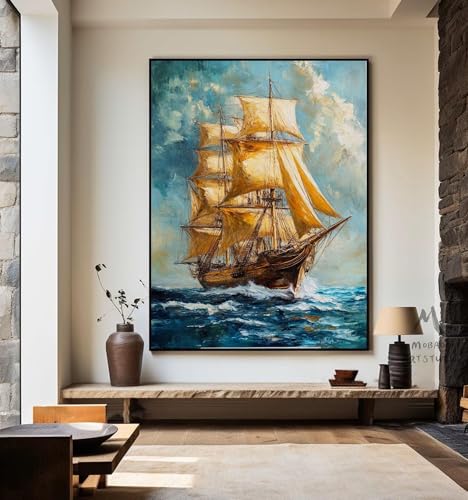 Affiches et impressions abstraites de voiliers sur toile premium 60x90