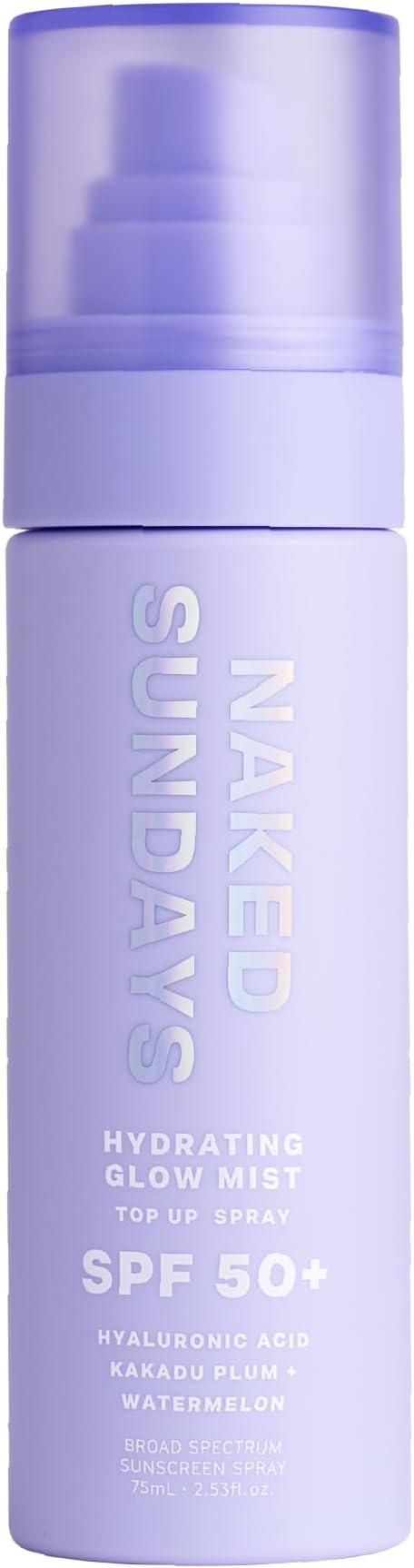 SPF50+ Hydrating Glow Mist 75ml - Daily Face Sunscreen Spray, Face Mist Sunscreen