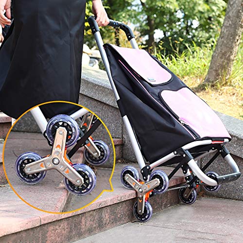 Chariots d'achat multifonctionnels pliants à 6 roues vert - 7