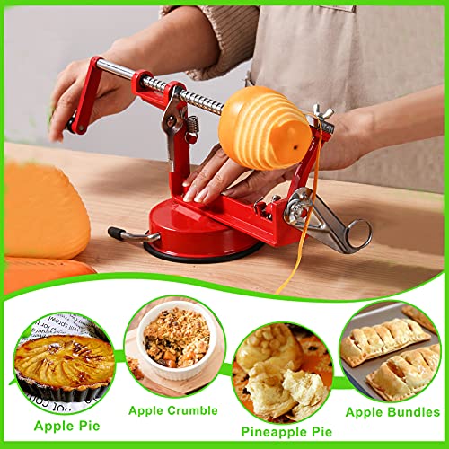 Tigwin TAP-YC-RD-01 Apple Peeler Corer, Long Lasting Chrome Cast Magnesium Alloy Apple Peeler Slicer Corer thumb #5