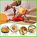 Apple Peeler Corer, Long lasting Chrome Cast Magnesium Alloy Apple Peeler Slicer Corer with Stainless Steel Blades and Powerful Suction Base for Apples and Potato(Red)